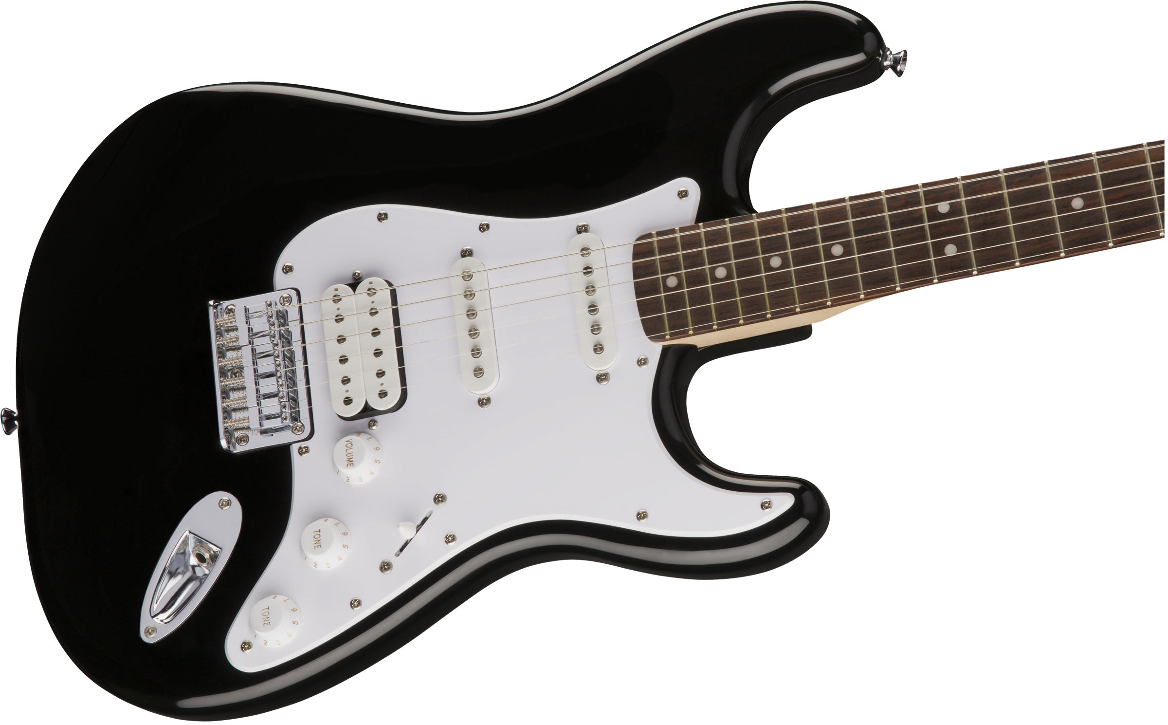 Squier Strat Bullet Ht Hss Lau - Black - Guitarra eléctrica con forma de str. - Variation 3