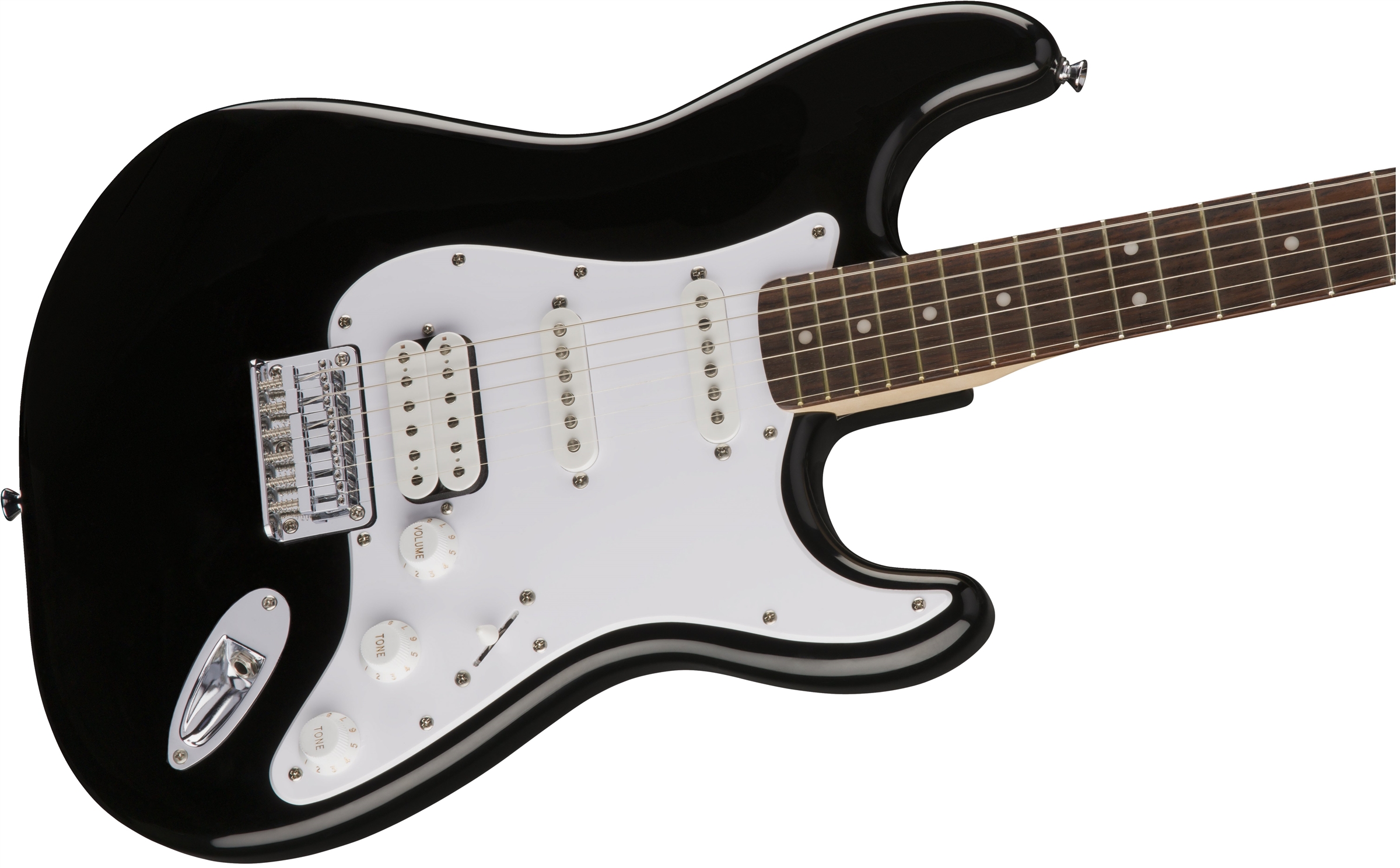 Squier Strat Bullet Ht Hss Rw - Black - Guitarra eléctrica con forma de str. - Variation 2