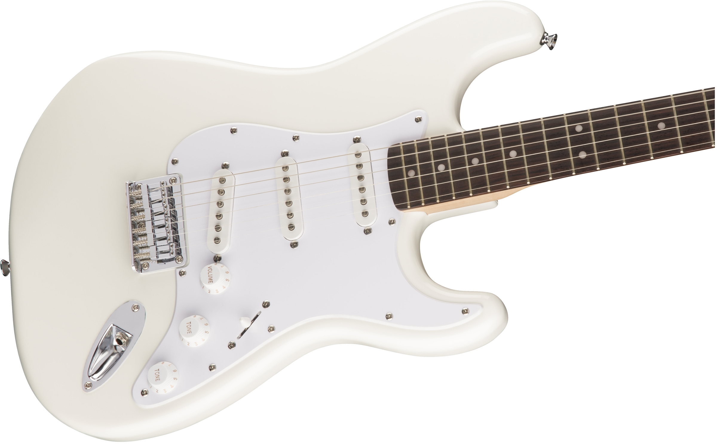 Squier Strat Bullet Ht Sss Rw - Arctic White - Guitarra eléctrica con forma de str. - Variation 2