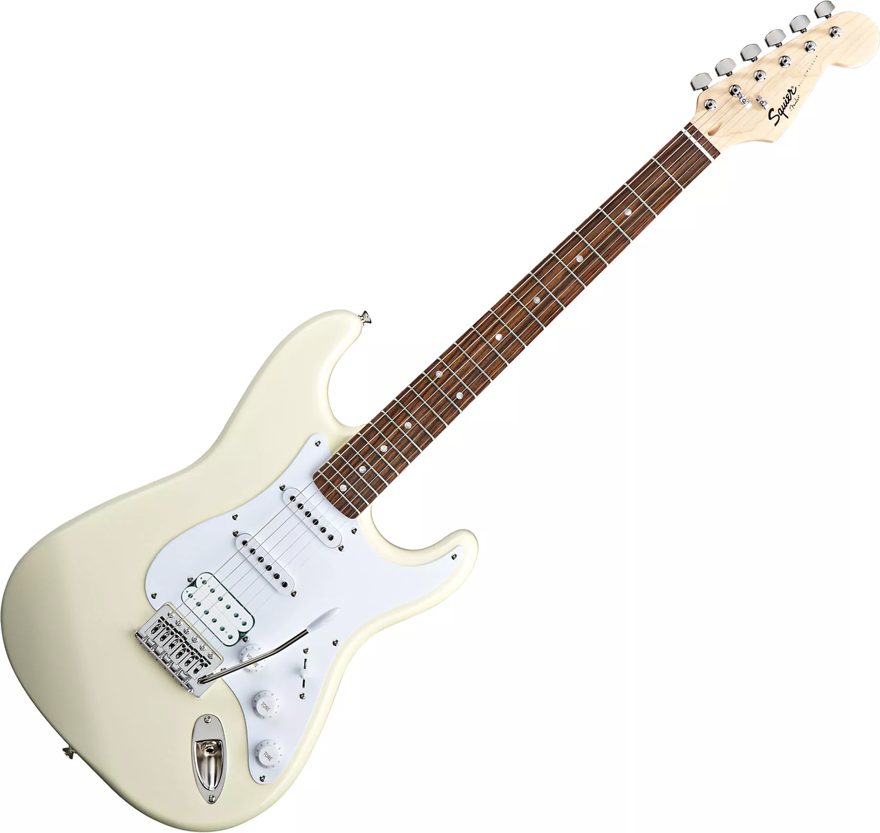 vaso Instantáneamente Templado Guitarra eléctrica de cuerpo sólido Squier Bullet Stratocaster HSS (LAU) -  arctic white blanco