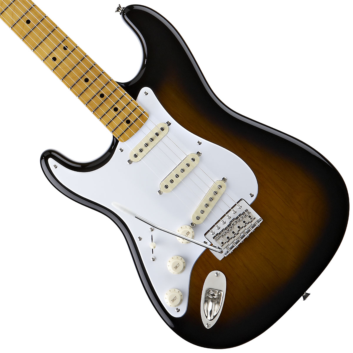 Squier Strat Classic Vibe '50s Lh Gaucher Mn - 2-color Sunburst - Guitarra electrica para zurdos - Variation 1