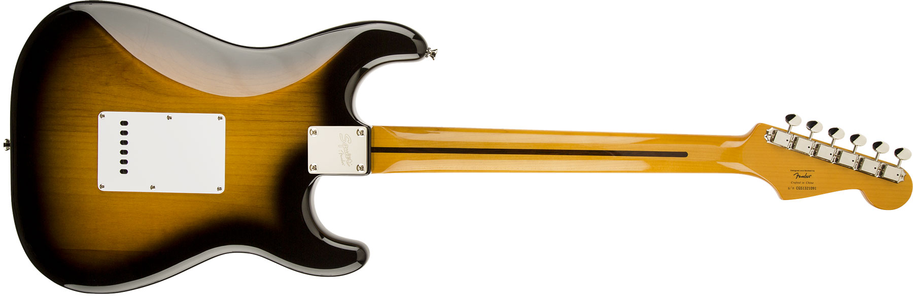 Squier Strat Classic Vibe '50s Lh Gaucher Mn - 2-color Sunburst - Guitarra electrica para zurdos - Variation 3