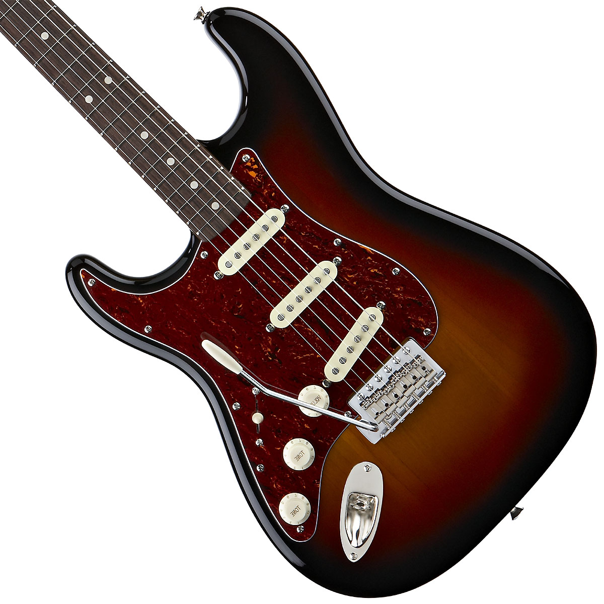 Squier Strat Classic Vibe '60s Lh Gaucher Sss Lau - 3-color Sunburst - Guitarra electrica para zurdos - Variation 1