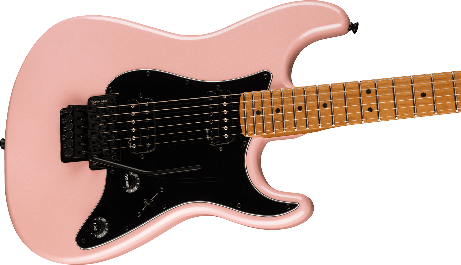 Squier Strat Contemporary Hh Fr Mn - Shell Pink Pearl - Guitarra eléctrica con forma de str. - Variation 2