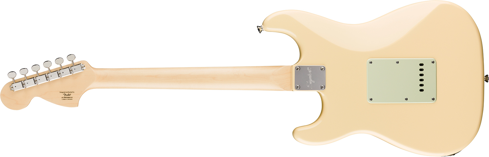 Squier Strat Deluxe Paranormal Hs Trem Lau - Vintage White - Guitarra eléctrica con forma de str. - Variation 1