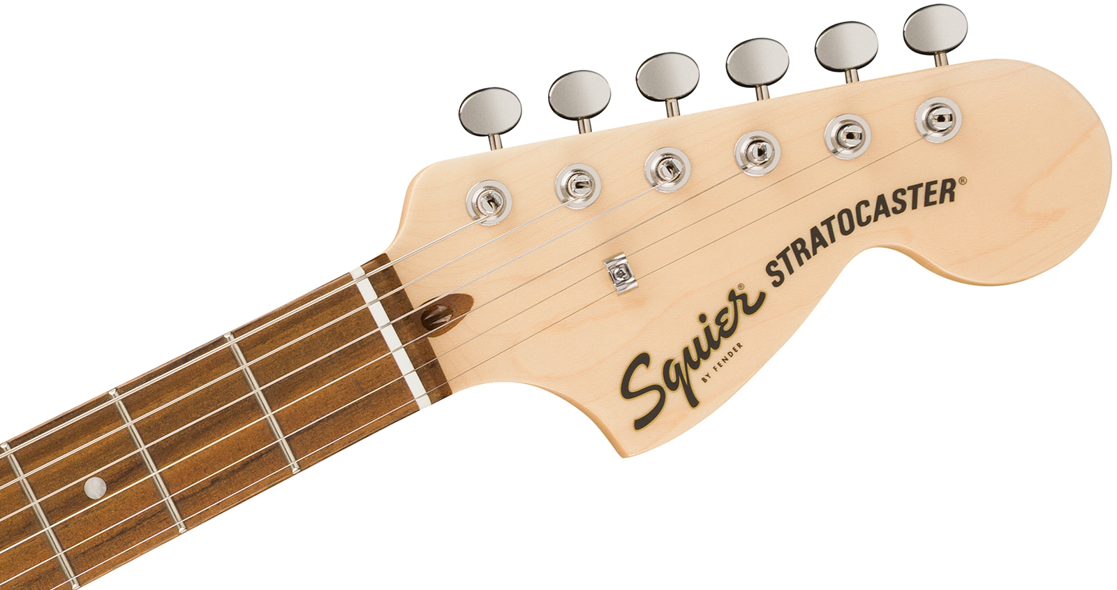Squier Strat Deluxe Paranormal Hs Trem Lau - Vintage White - Guitarra eléctrica con forma de str. - Variation 3