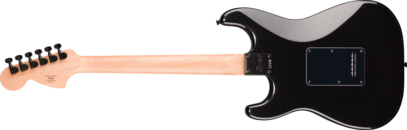 Squier Strat Hh Affinity 2h  Trem Lau - Metallic Black - Guitarra eléctrica con forma de str. - Variation 1