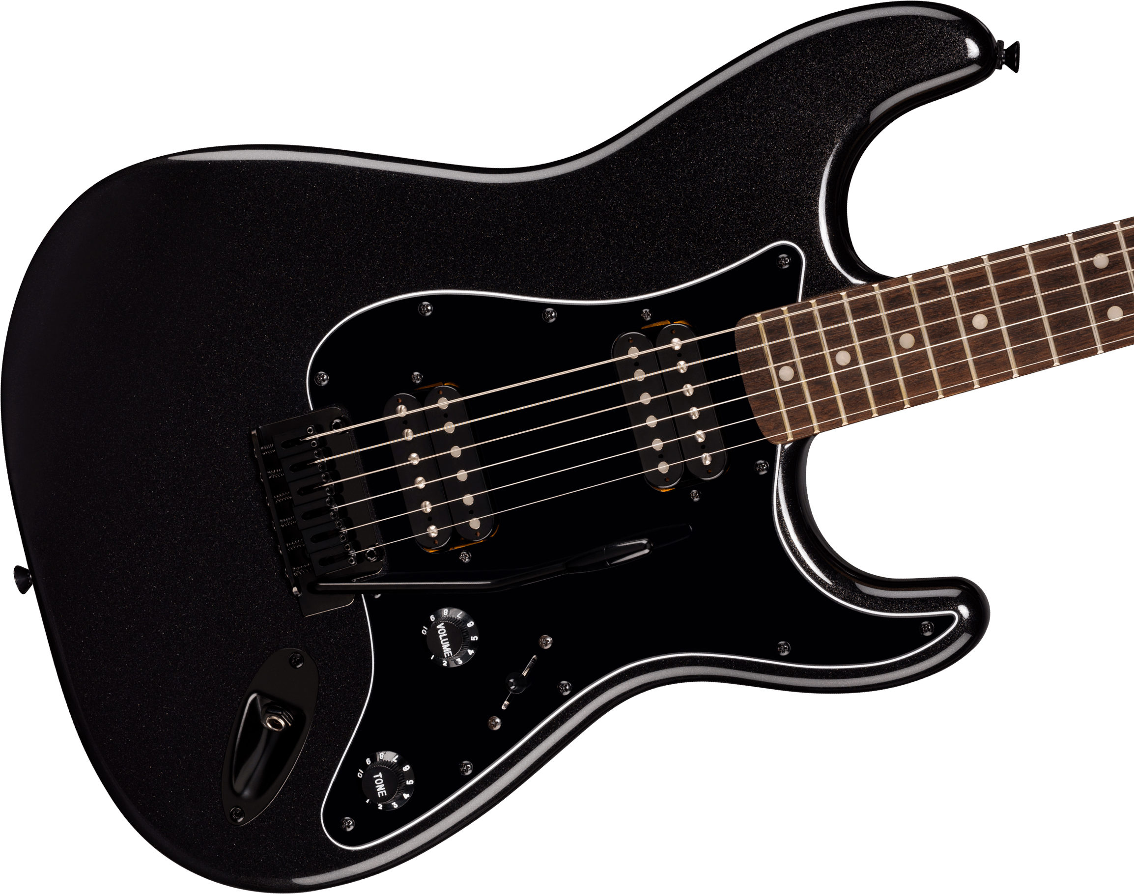 Squier Strat Hh Affinity 2h  Trem Lau - Metallic Black - Guitarra eléctrica con forma de str. - Variation 2