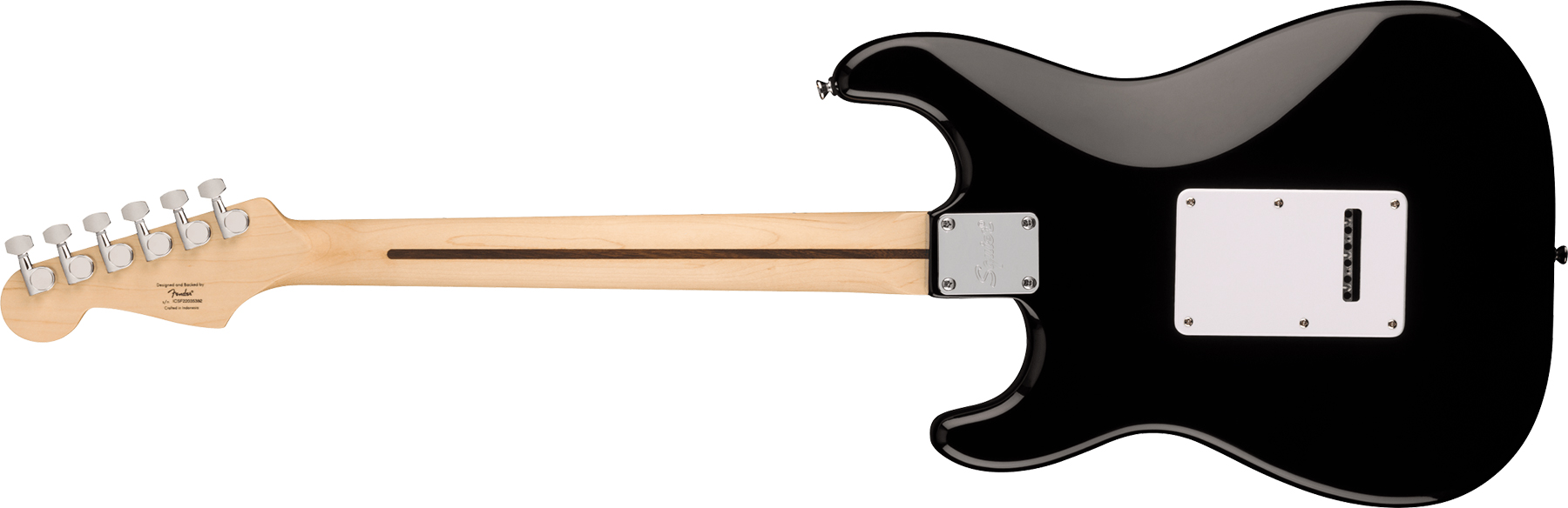 Squier Strat Sonic 3s Trem Mn - Black - Guitarra eléctrica con forma de str. - Variation 1