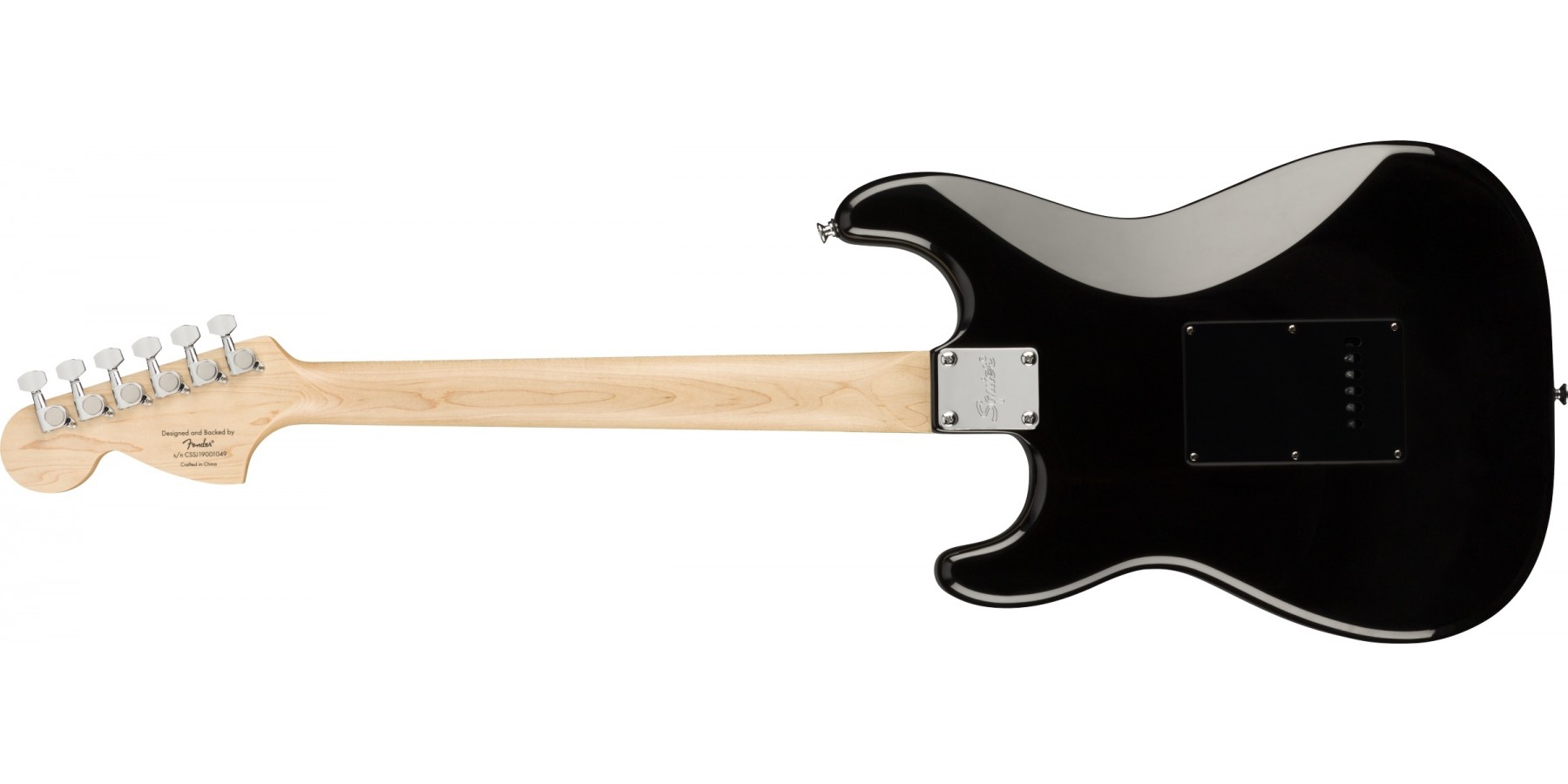 Squier Strat Affinity Black Pearl Pickguard Fsr Ltd Sss Trem Lau - Black - Guitarra eléctrica con forma de str. - Variation 1