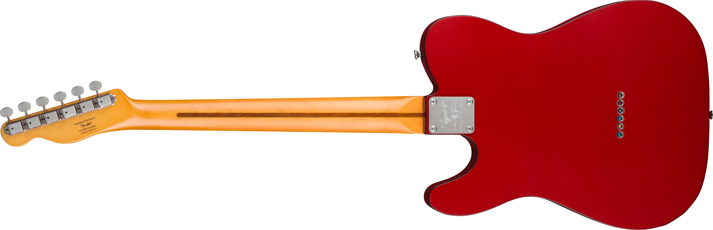 Squier Tele 40th Anniversary Vintage Edition Mn - Satin Dakota Red - Guitarra eléctrica con forma de tel - Variation 1