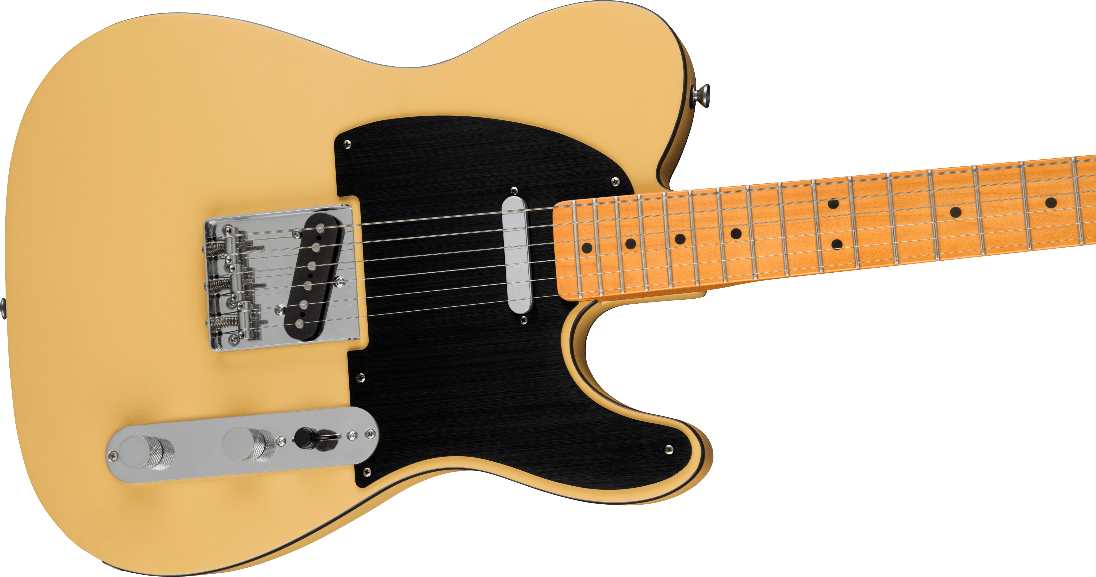 Squier Tele 40th Anniversary Vintage Edition Mn - Satin Vintage Blonde - Guitarra eléctrica con forma de tel - Variation 3