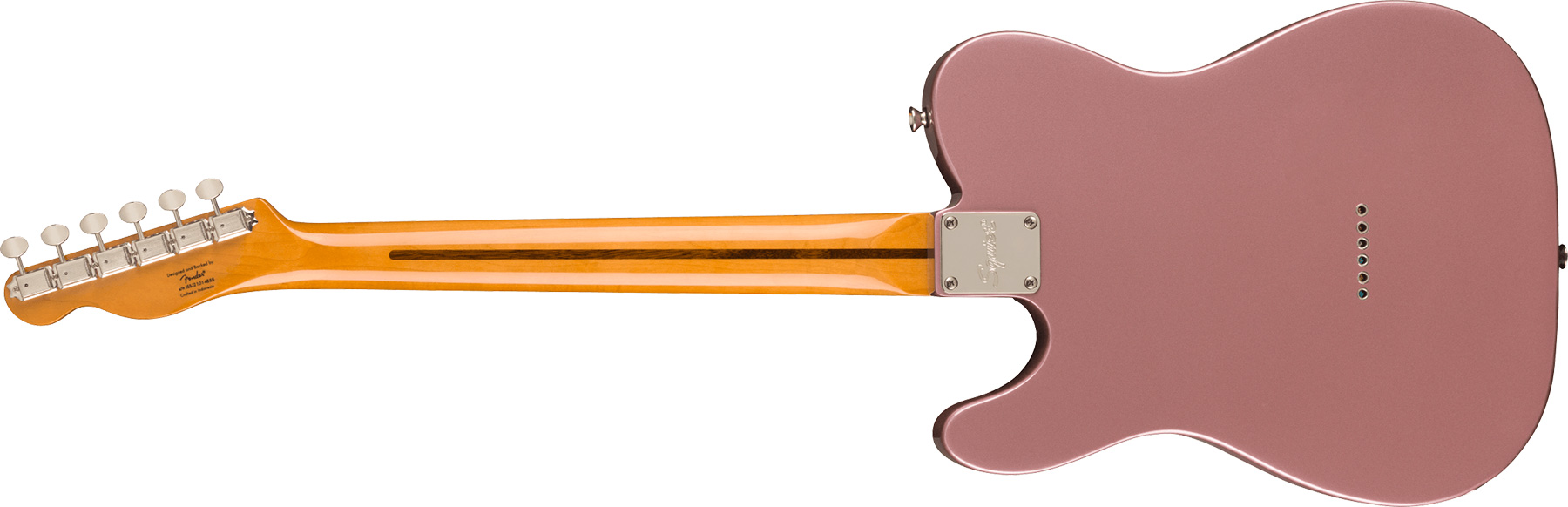 Squier Tele '50s Parchment Pickguard Classic Vibe Fsr 2s Ht Mn - Burgundy Mist - Guitarra eléctrica con forma de tel - Variation 1
