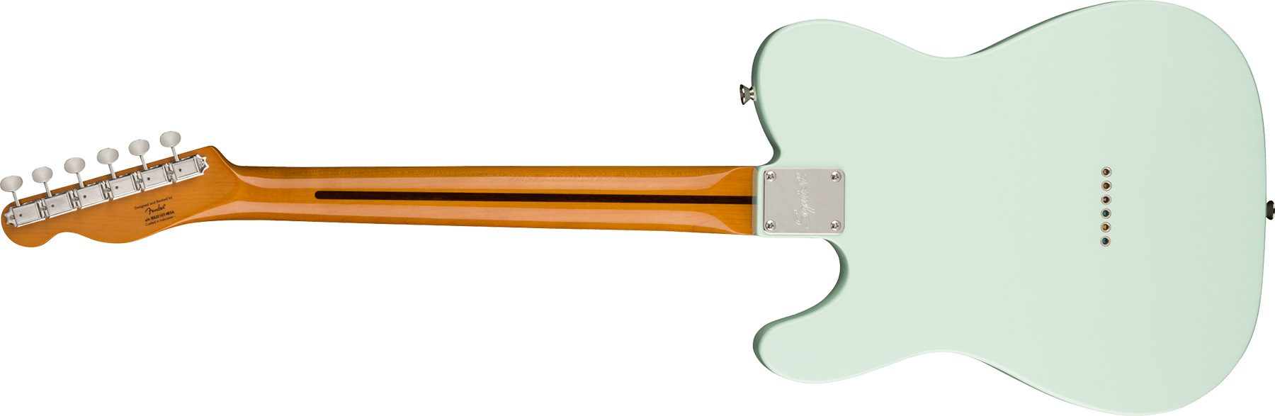 Squier Tele '50s Parchment Pickguard Classic Vibe Fsr 2s Ht Mn - Sonic Blue - Guitarra eléctrica con forma de tel - Variation 1