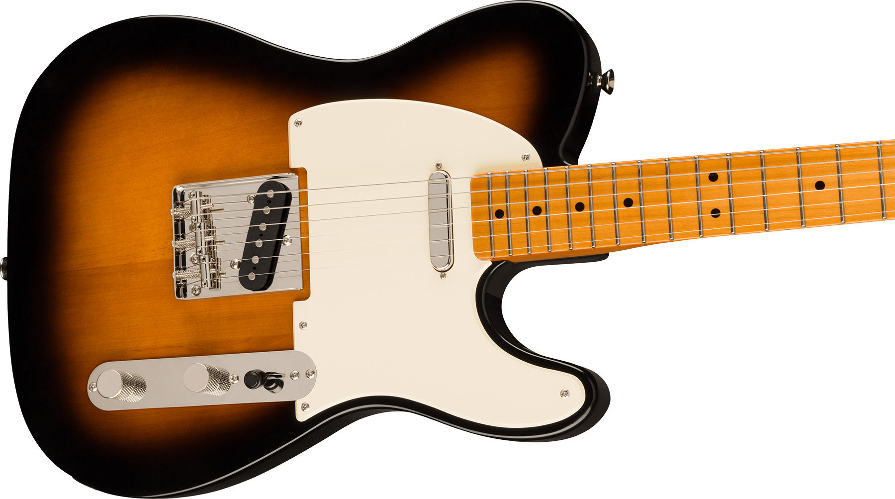 Squier Tele '50s Parchment Pickguard Classic Vibe Fsr 2s Ht Mn - 2-color Sunburst - Guitarra eléctrica con forma de tel - Variation 2