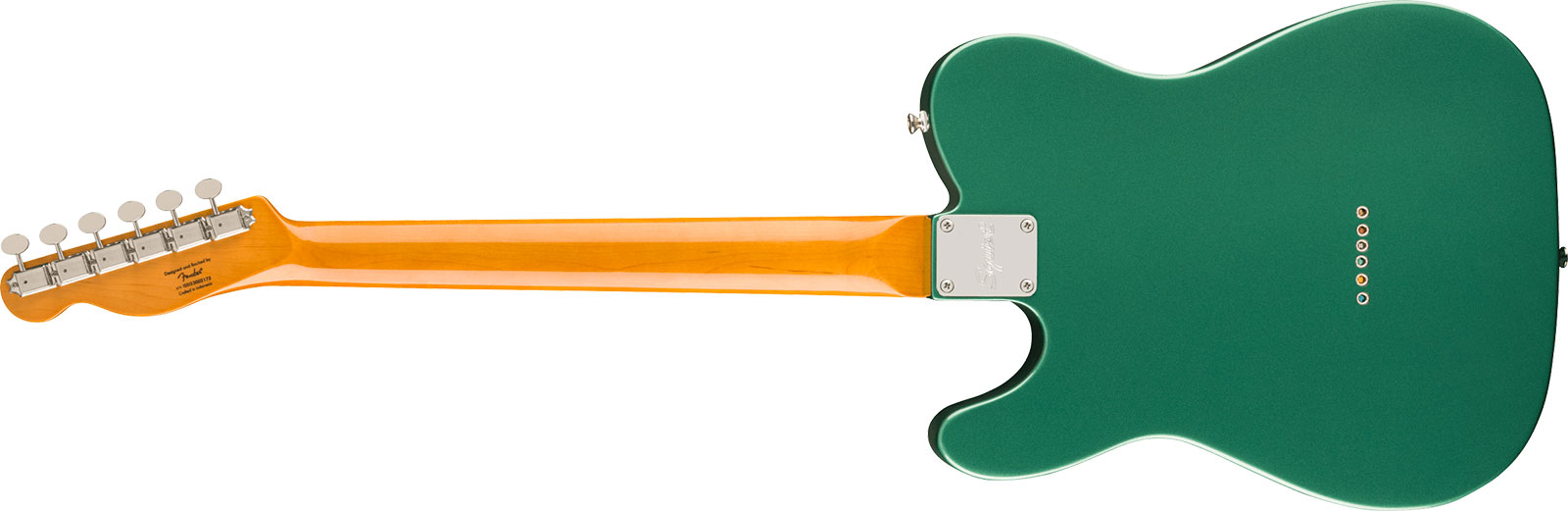 Squier Tele 60s Classic Vibe Ltd Sh Ht Lau - Sherwood Green W. Matching Headstock - Guitarra eléctrica con forma de tel - Variation 1