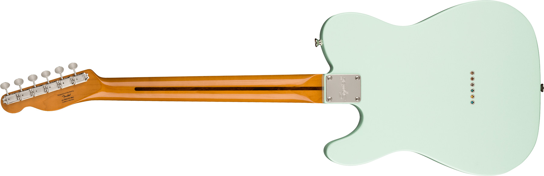 Squier Tele '60s Thinline Gold Anodized Pickguard Classic Vibe Fsr 2s Ht Mn - Sonic Blue - Guitarra eléctrica con forma de tel - Variation 1