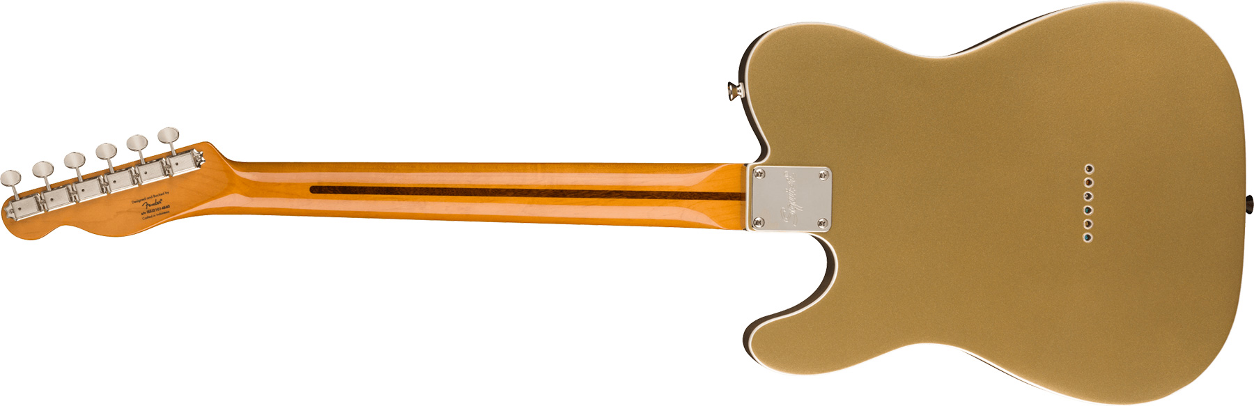 Squier Tele '60s Thinline Parchment Pickguard Classic Vibe Fsr 2s Ht Mn - Aztec Gold - Guitarra eléctrica con forma de tel - Variation 1