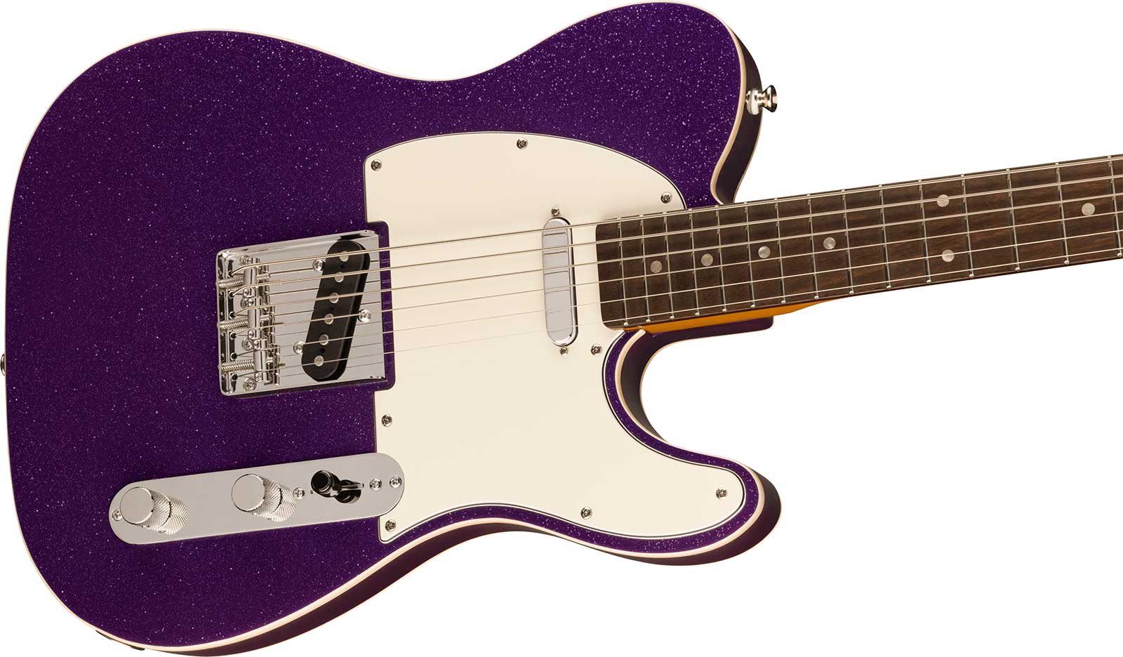 Squier Tele Baritone Custom Classic Vibe Fsr 2s Ht Lau - Purple Sparkle - Guitarra eléctrica barítono - Variation 2
