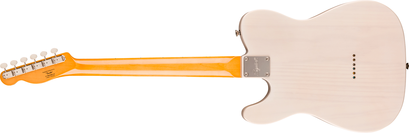 Squier Tele Classic Vibe 50s Sh Fsr Ltd Ht Mn - White Blonde - Guitarra eléctrica con forma de tel - Variation 1