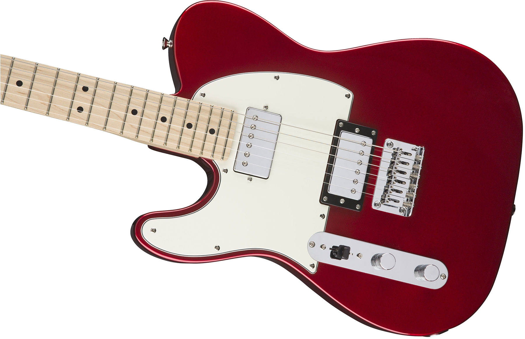 Squier Tele Contemporary Hh Lh Gaucher Mn - Dark Metallic Red - Guitarra electrica para zurdos - Variation 2