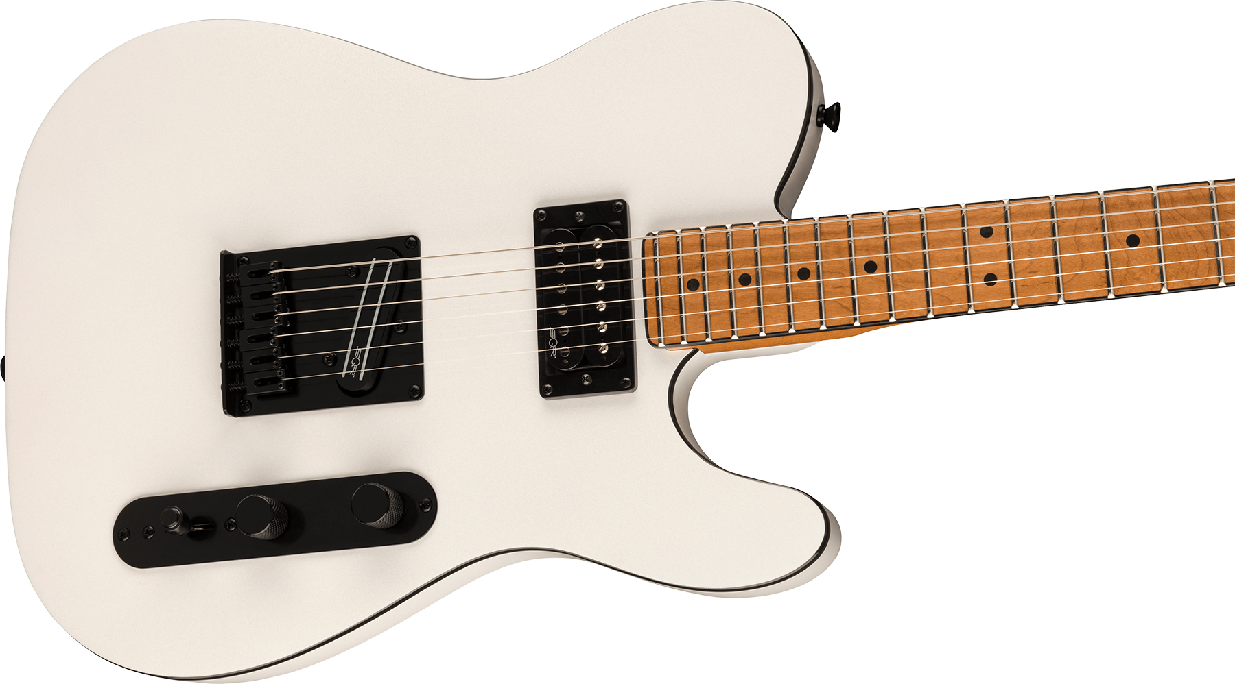 Squier Tele Contemporary Rh Hh Ht Mn - Pearl White - Guitarra eléctrica con forma de tel - Variation 2