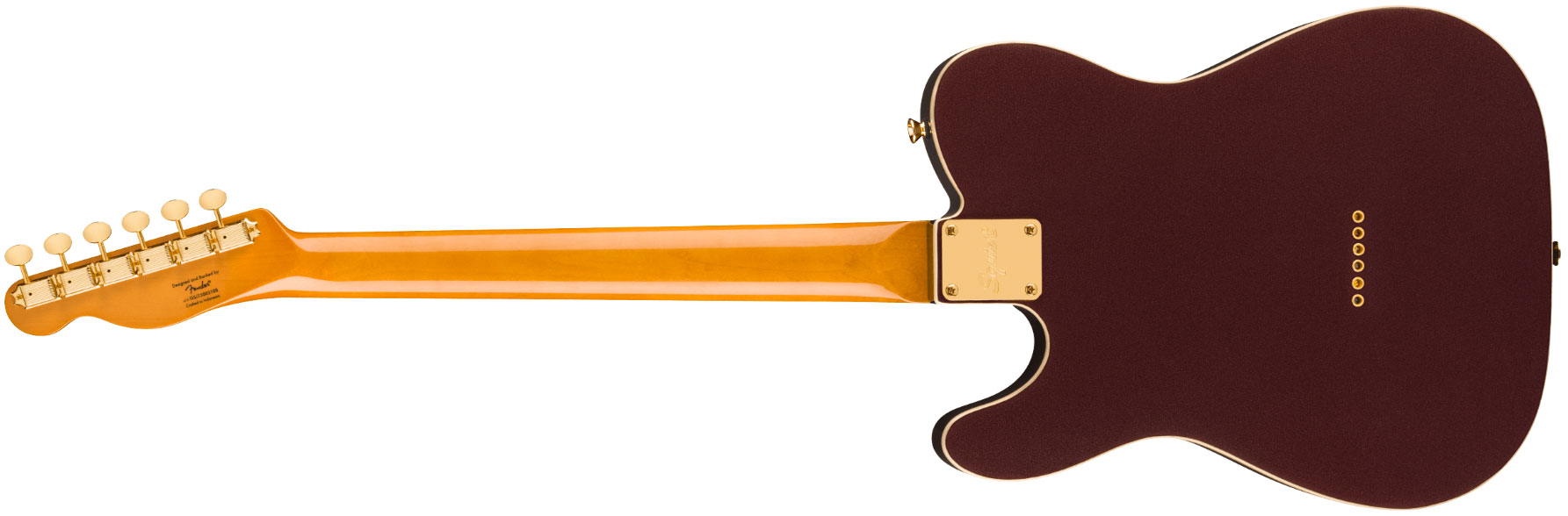 Squier Tele Custom 60s Classic Vibe Fsr Ltd 2s Ht Lau - Oxblood - Guitarra eléctrica con forma de tel - Variation 1