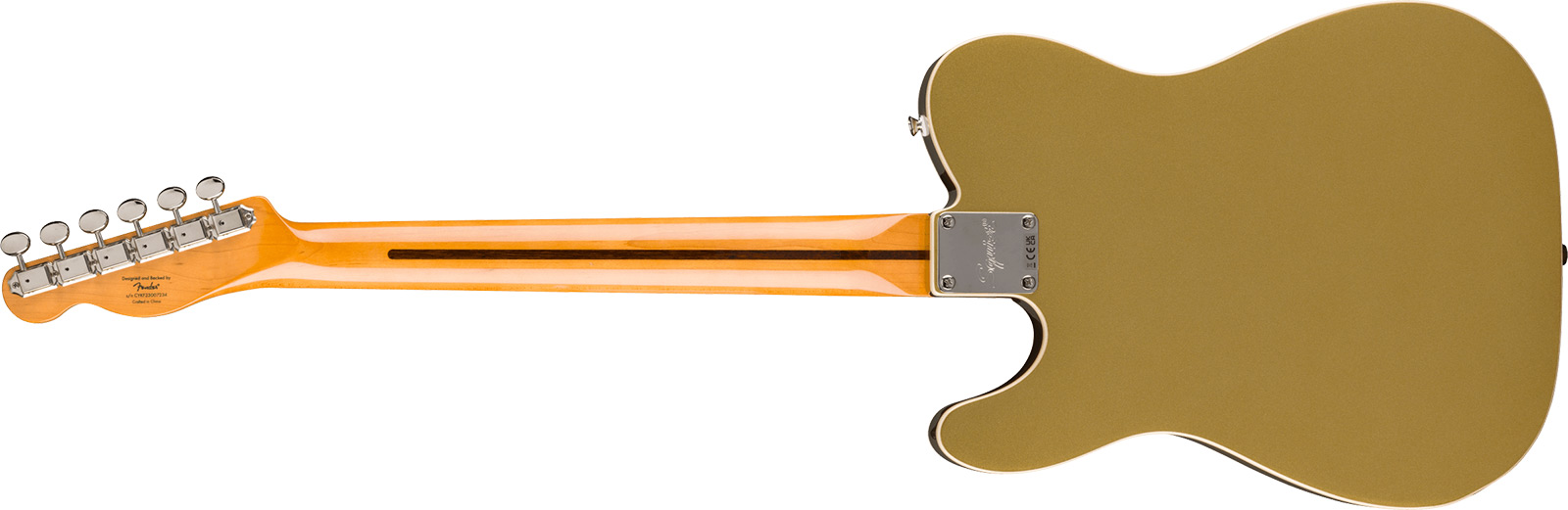 Squier Tele Custom Bigsby Classic Vibe Sh Trem Lau - Aztec Gold - Guitarra eléctrica con forma de tel - Variation 2