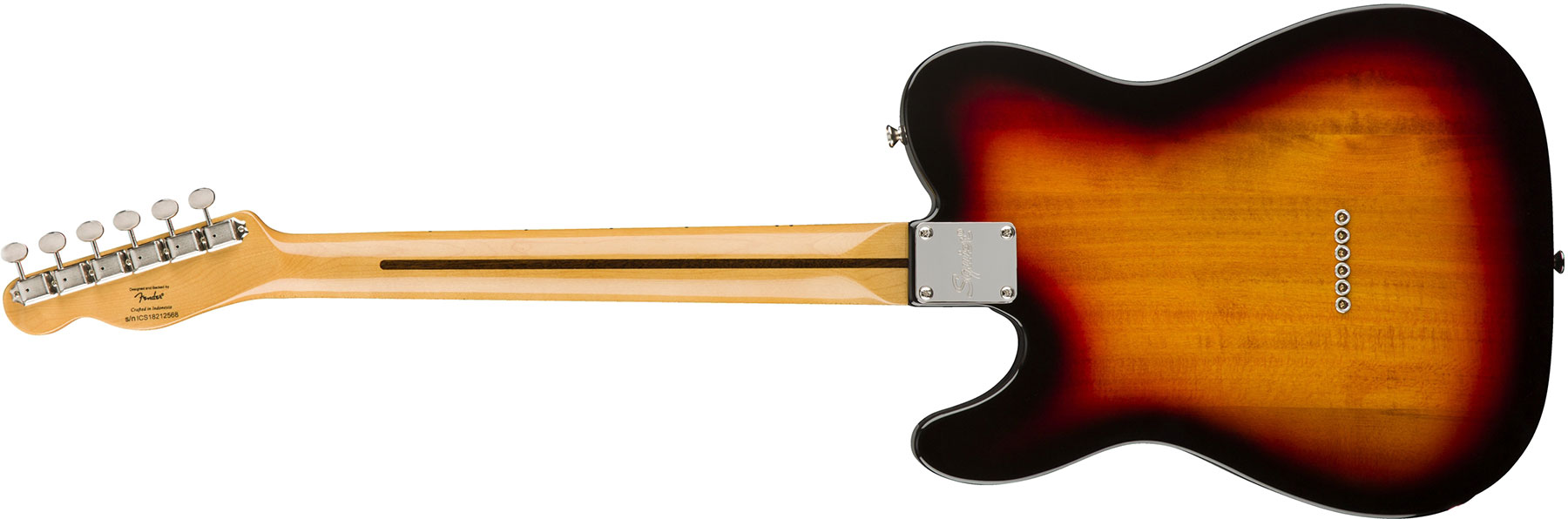 Squier Tele Custom  Classic Vibe 70s 2019 Sh Mn - 3-color Sunburst - Guitarra eléctrica con forma de tel - Variation 1