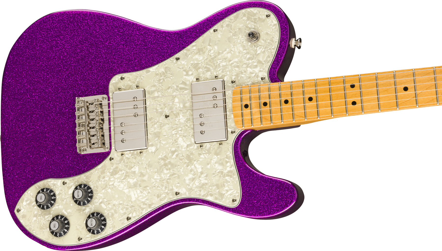 Squier Tele Deluxe Classic Vibe 70 Fsr Ltd 2020 Hh Htmn - Purple Sparkle - Guitarra eléctrica con forma de tel - Variation 2