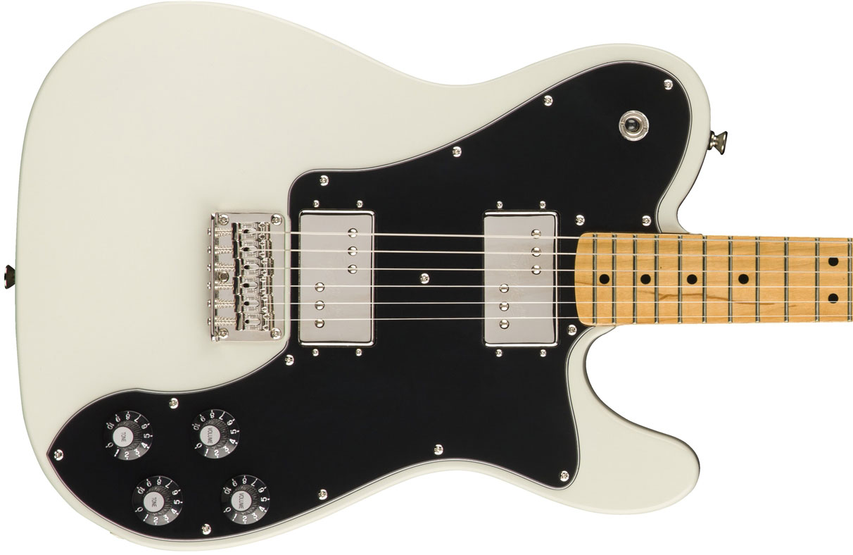 Squier Tele Deluxe Classic Vibe 70s 2019 Hh Mn - Olympic White - Guitarra eléctrica con forma de tel - Variation 1