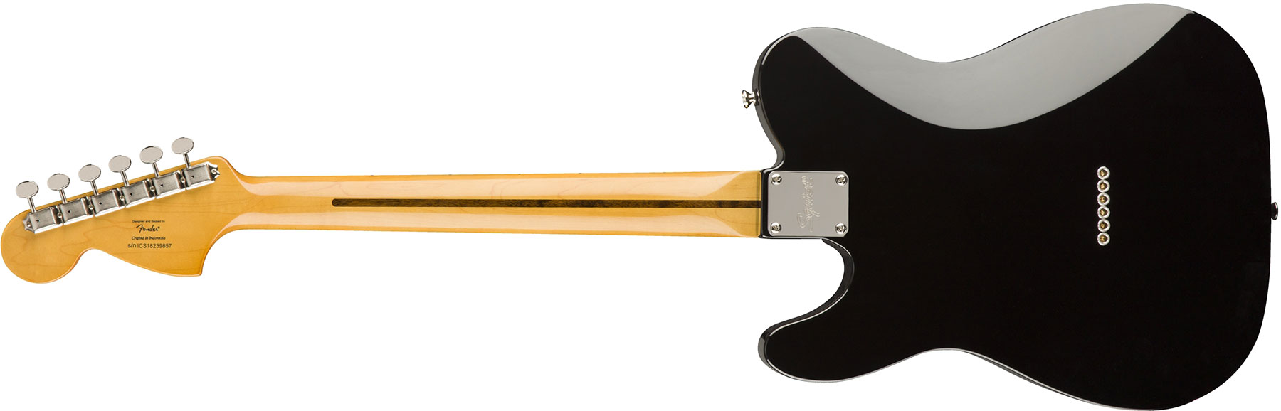 Squier Tele Deluxe Classic Vibe 70s 2019 Hh Mn - Black - Guitarra eléctrica con forma de tel - Variation 1