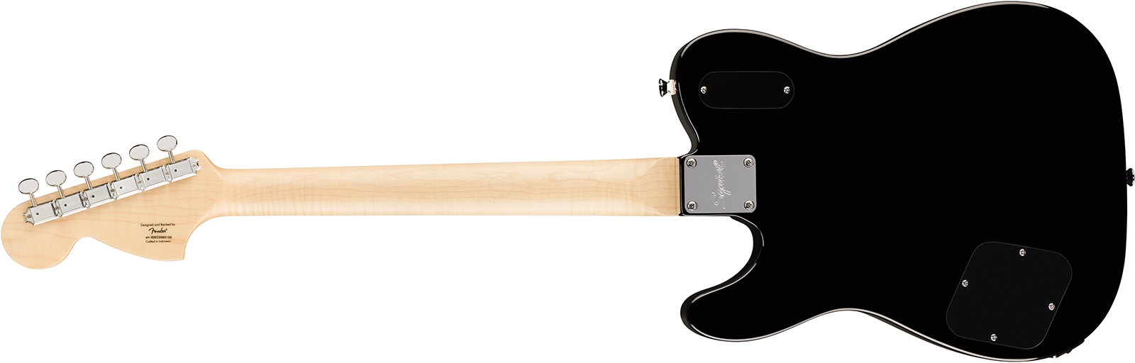 Squier Tele Deluxe Troublemaker Bigsby Paranormal Paranormal 2h Trem Lau - Black - Guitarra eléctrica con forma de tel - Variation 1