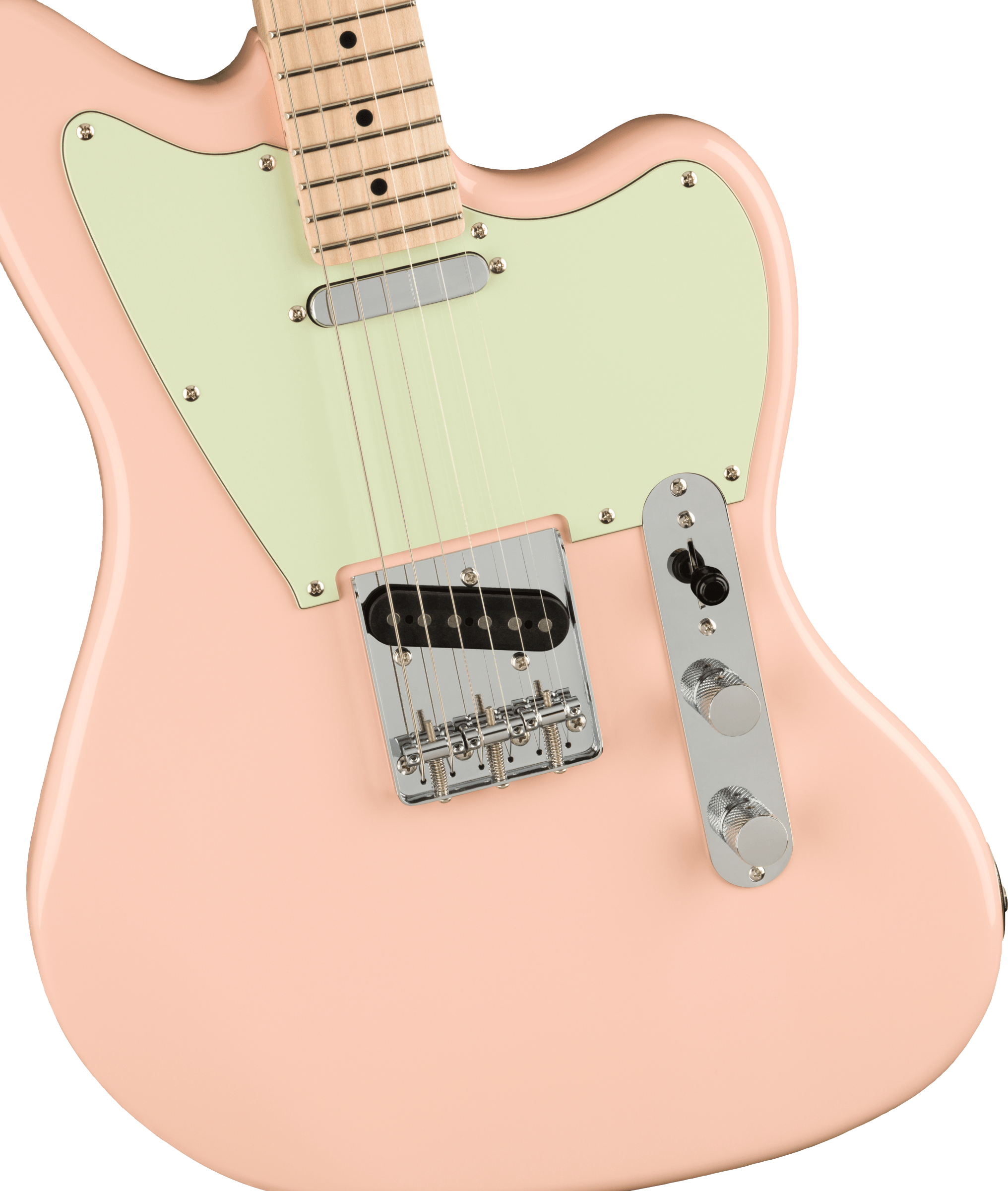 Squier Tele Offset Paranormal Ss Ht Mn - Shell Pink - Guitarra electrica retro rock - Variation 2