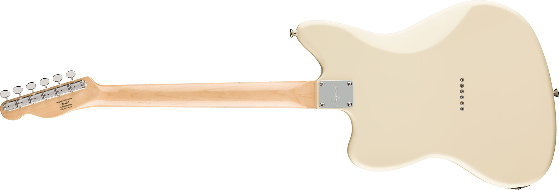 Squier Tele Sj Offset Paranormal 2s Ht Lau - Olympic White - Guitarra electrica retro rock - Variation 1