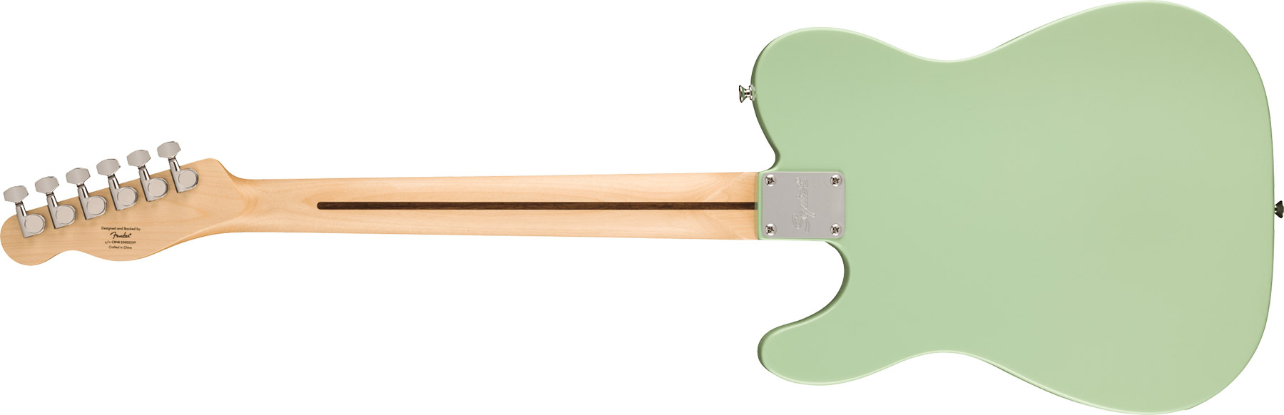 Squier Tele Sonic 2s Ht Lau - Surf Green - Guitarra eléctrica con forma de tel - Variation 1