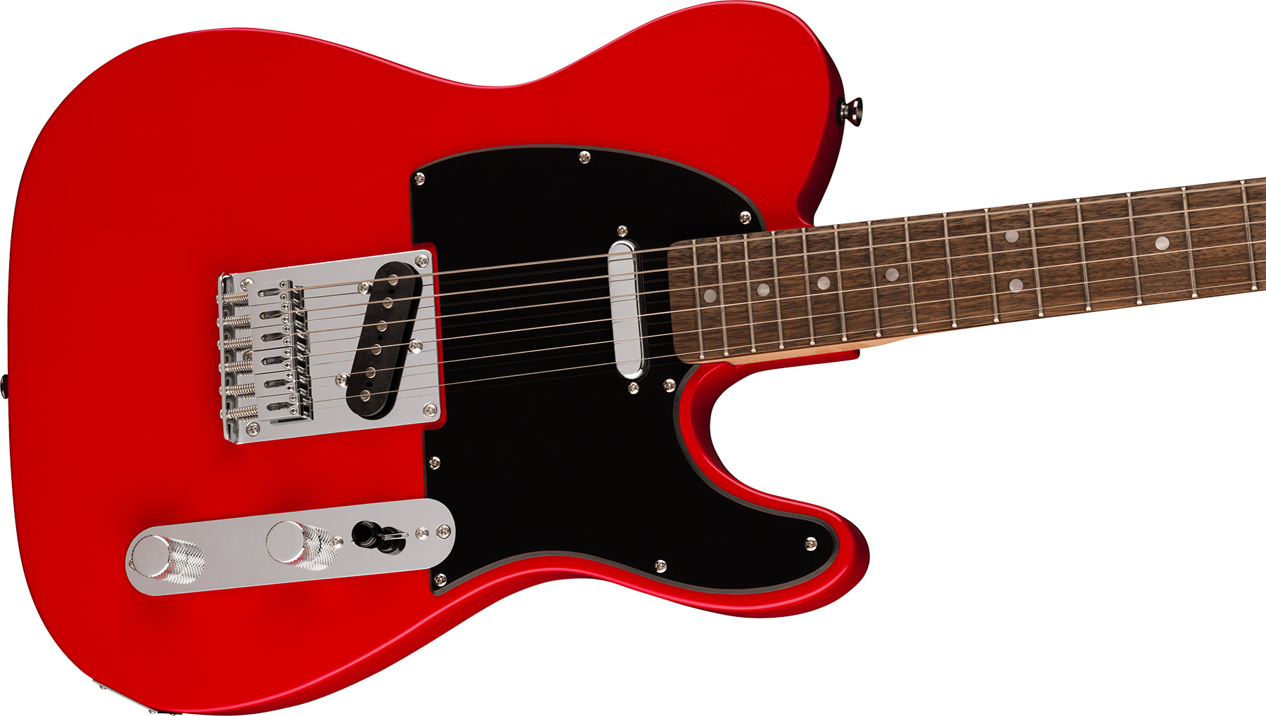 Squier Tele Sonic 2s Ht Lau - Torino Red - Guitarra eléctrica con forma de tel - Variation 2