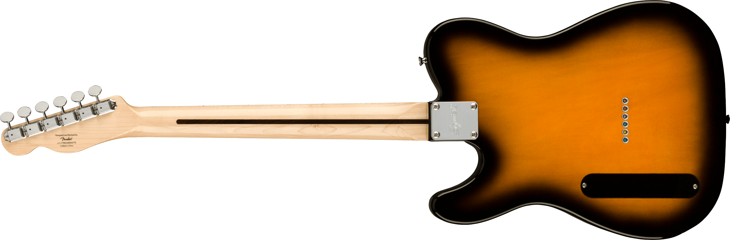 Squier Tele Thinline Cabronita Paranormal Ss Ht Mn - 2 Tone Sunburst - Guitarra eléctrica con forma de tel - Variation 1