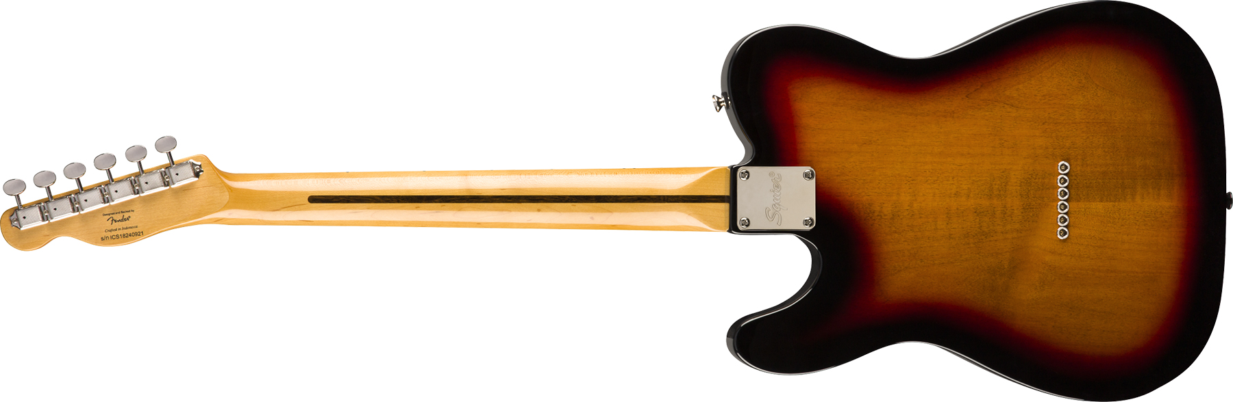 Squier Tele Thinline Classic Vibe 70s 2019 Hh Mn - 3-color Sunburst - Guitarra eléctrica semi caja - Variation 2