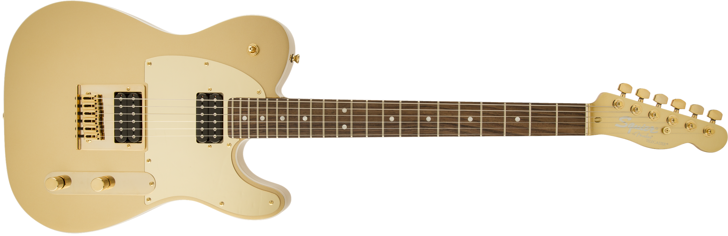 Squier Telecaster J5 (lau) - Frost Gold - Guitarra eléctrica con forma de tel - Variation 1