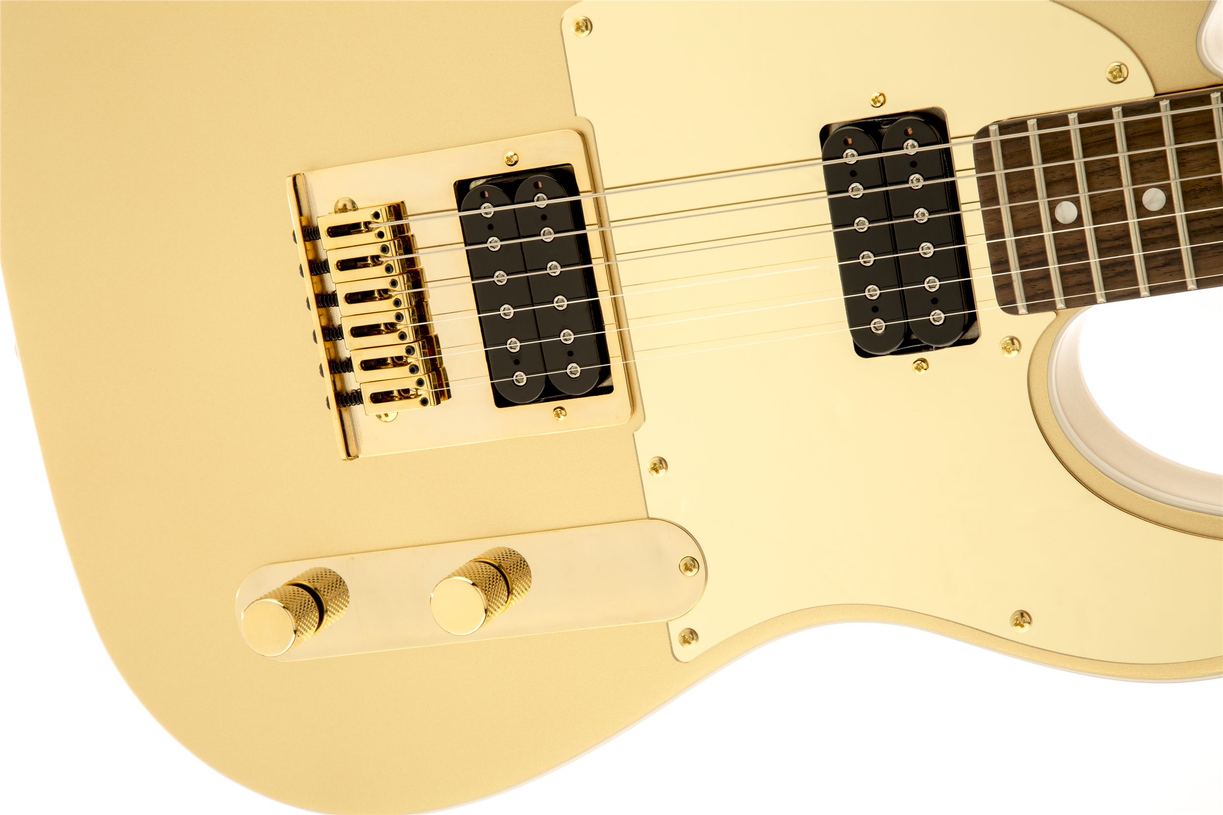 Squier Telecaster J5 (lau) - Frost Gold - Guitarra eléctrica con forma de tel - Variation 3