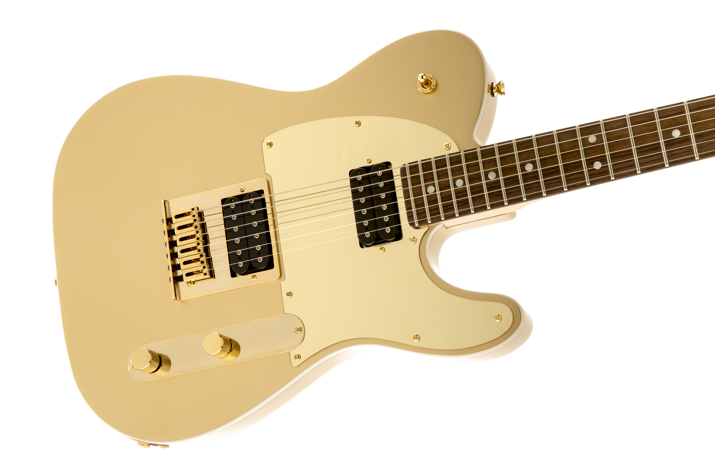 Squier Telecaster J5 (lau) - Frost Gold - Guitarra eléctrica con forma de tel - Variation 4