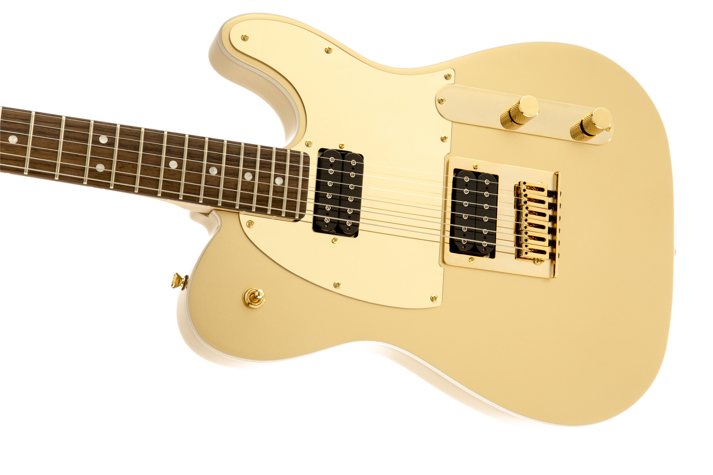 Squier Telecaster J5 (lau) - Frost Gold - Guitarra eléctrica con forma de tel - Variation 5