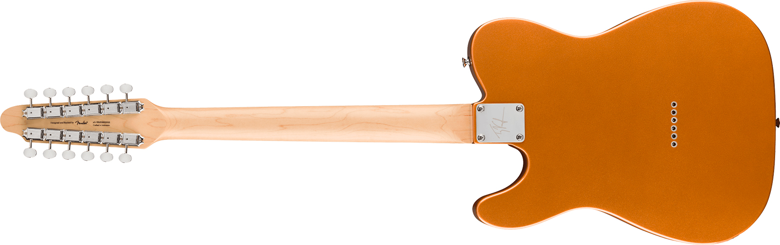 Squier Troy Van Leeuwen Tele Xii Paranormal Ind Signature 12c 2s Ht Lau - Copper Age - Guitarra eléctrica de autor - Variation 1