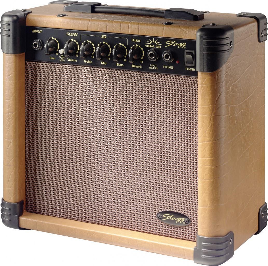 Mini amplificador acústico Stagg 15 AA DR EU