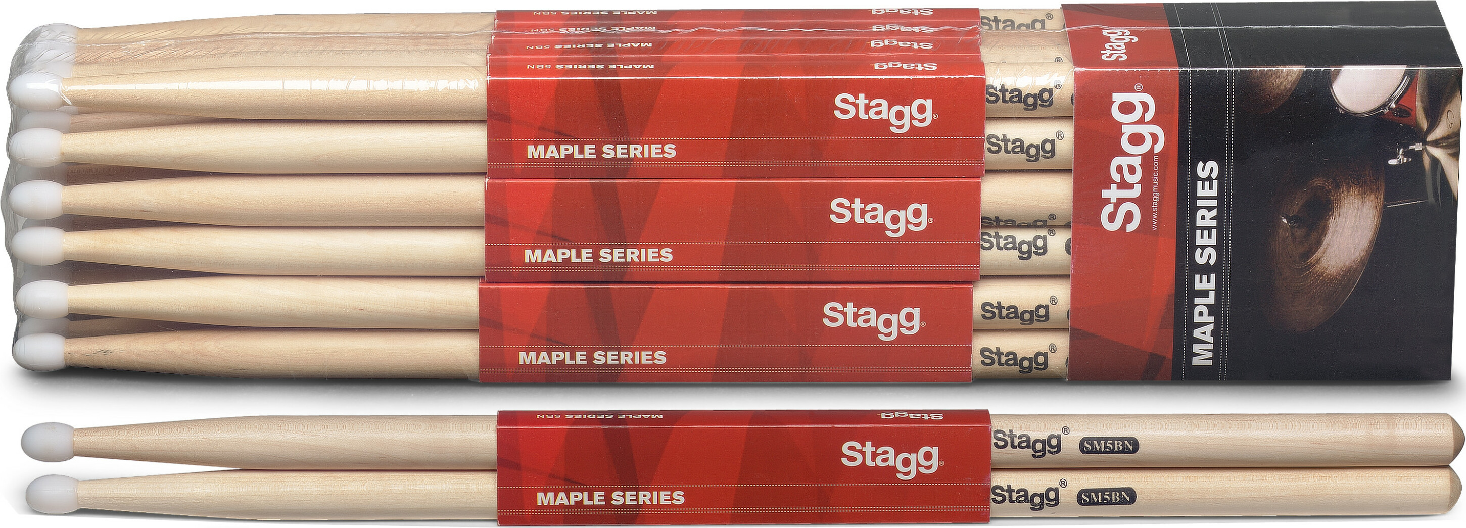 Stagg 5bn Erable Olive Nylon - Baquetas para batería - Main picture