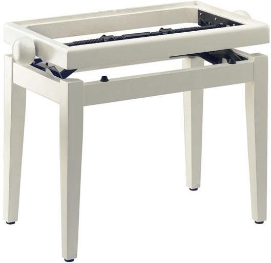 Bancos para teclado Stagg PB 45 Banquette Piano white matt