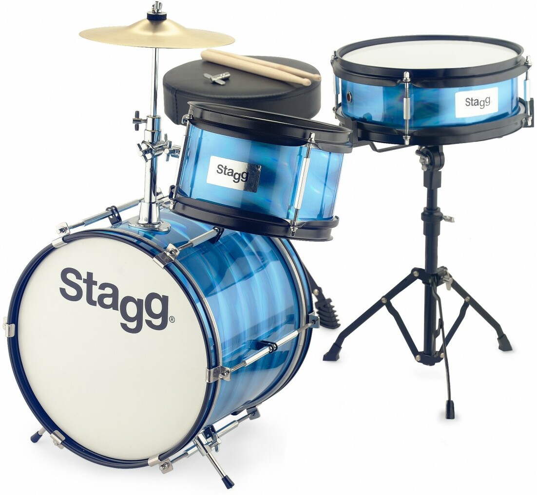 Stagg Batterie Junior 3/12b - 3 FÛts - Bleu - Batería acústica junior - Main picture