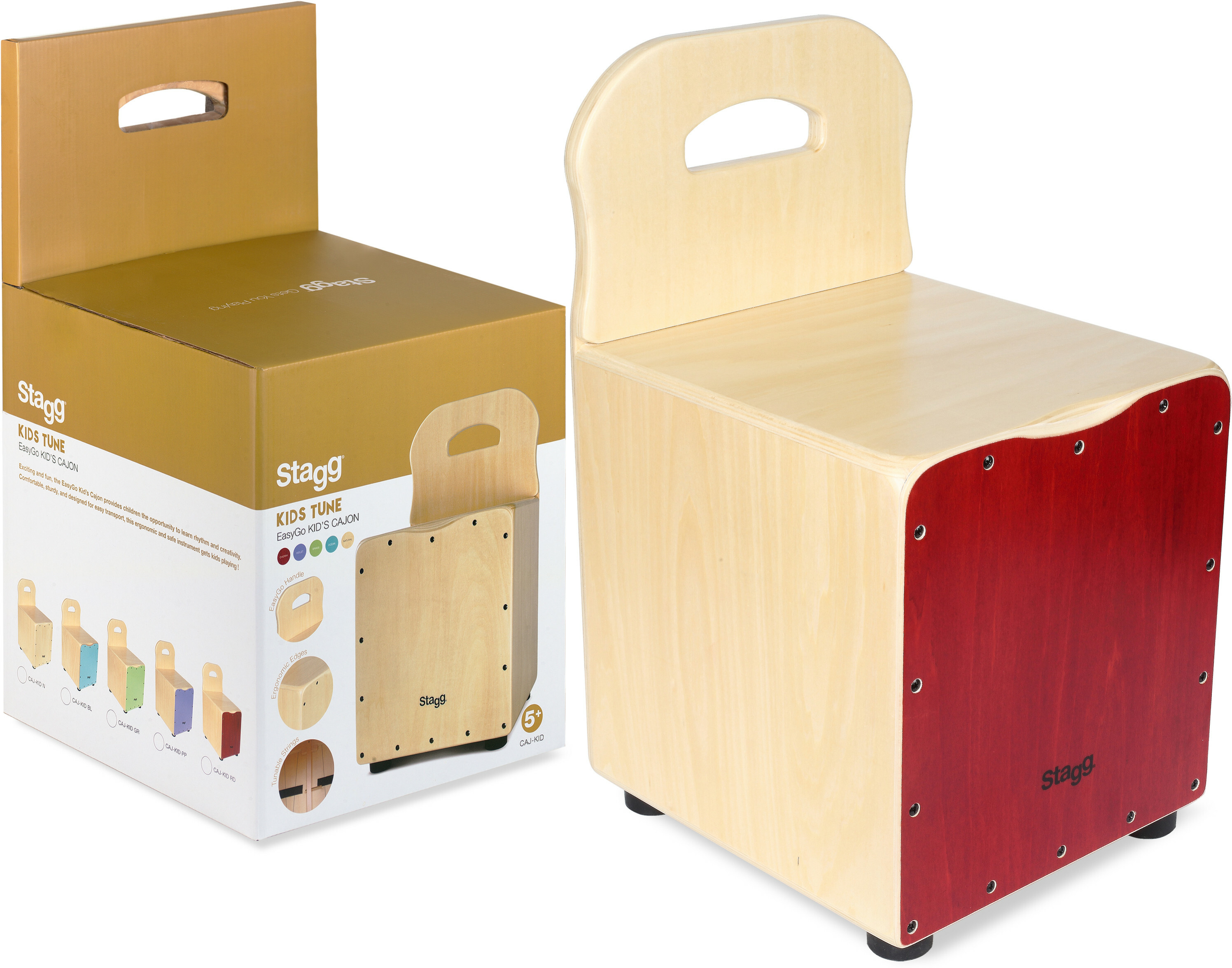 Stagg Easygo Cajon Enfant Rouge - Percusión para golpear - Main picture