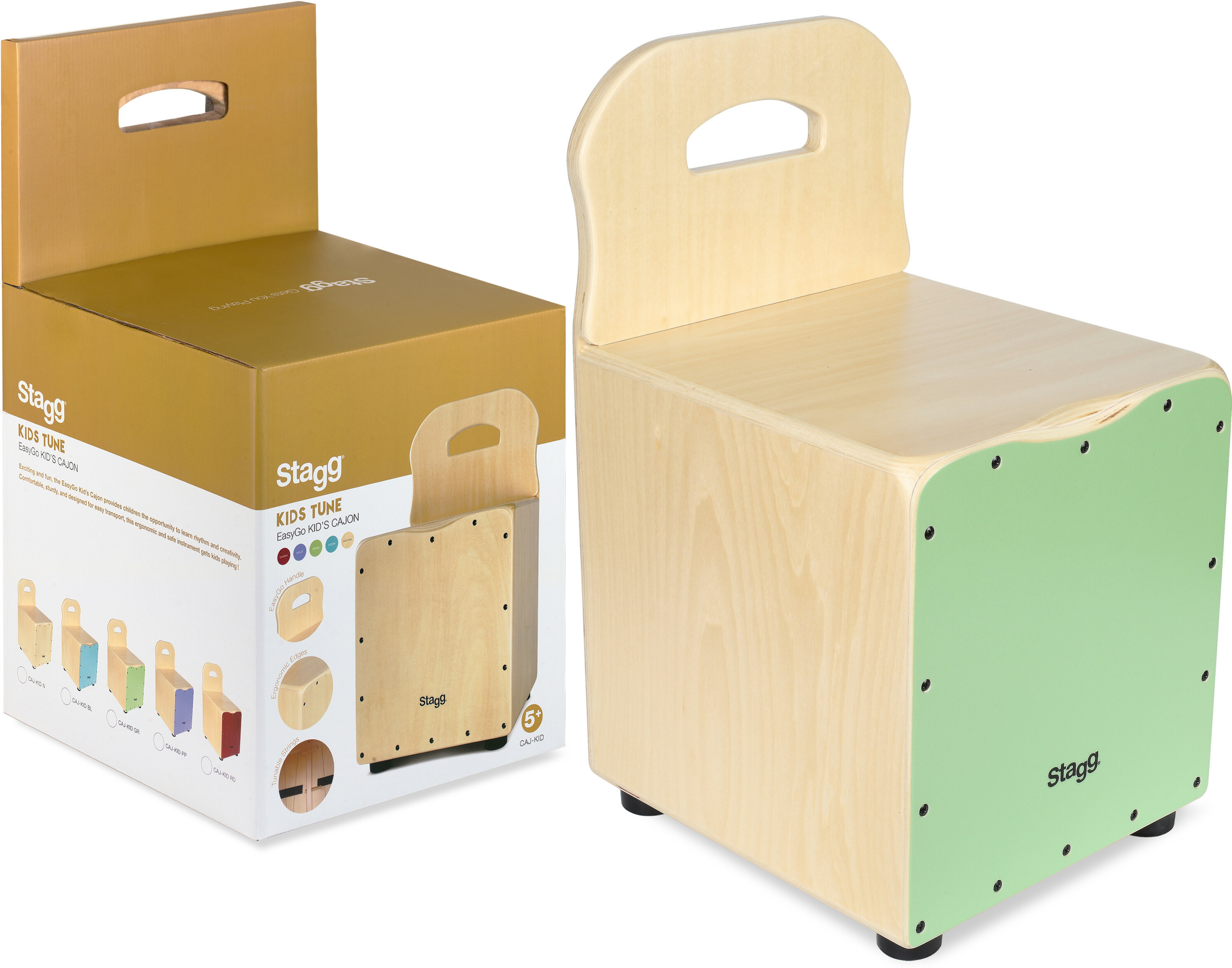 Stagg Easygo Cajon Enfant Vert - Percusión para golpear - Main picture